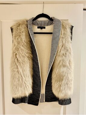 Banana Republic Mixed-Media Faux Fur Vest